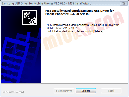 cara install driver samsung pada pc windows