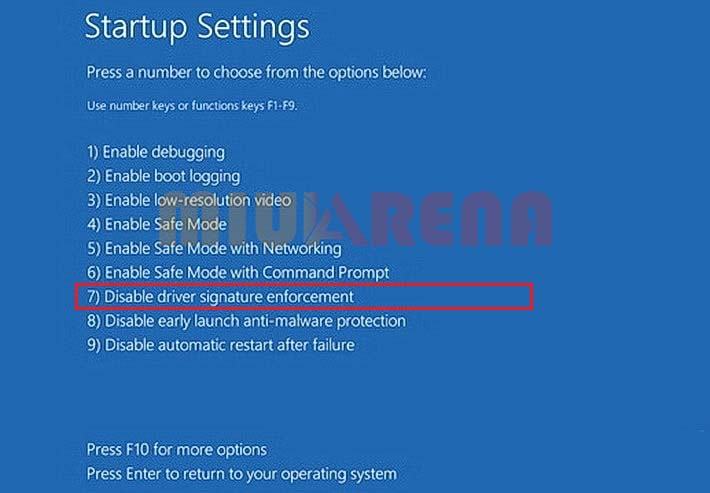 Cara Menonaktifkan / Disable Driver Signature Enforcement Windows 7 / 8 / 10 