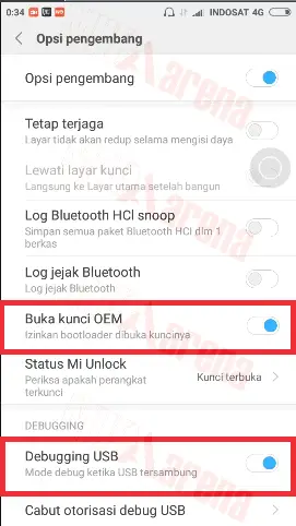 Cara Mengaktifkan USB Debugging dan OEM Unlocking Hp Xiaomi MIUI 7 / 8 / 9 / 10 / 11