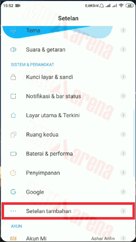 Cara Mengaktifkan USB Debugging dan OEM Unlocking Hp Xiaomi MIUI 7 / 8 / 9 / 10 / 11