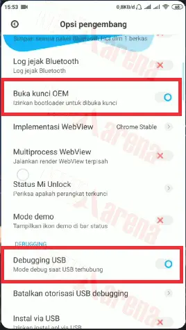 Cara Mengaktifkan USB Debugging dan OEM Unlocking Hp Xiaomi MIUI 7 / 8 / 9 / 10 / 11