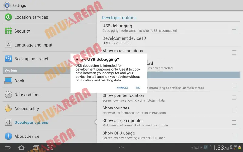 Cara Mengaktifkan USB Debugging dan Oem Unlocking di Tablet / HP Samsung