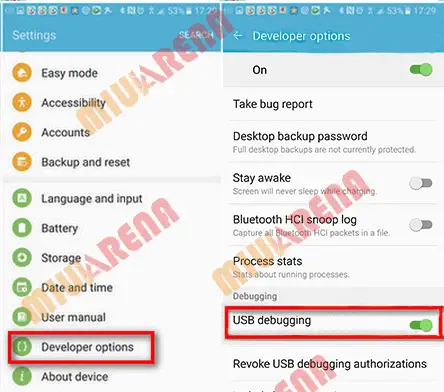 Cara Mengaktifkan USB Debugging dan Oem Unlocking di Tablet / HP Samsung