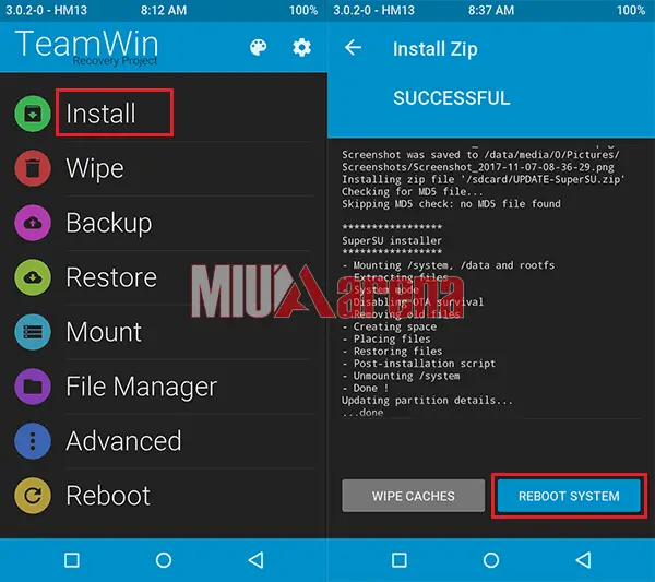 Cara Install TWRP dan ROOT Redmi 2 /2 Prime Dengan/Tanpa PC