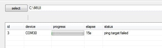 Cara Mengatasi Mi Flash Tool Error Receiving Hello Packet, Ping Target Failed