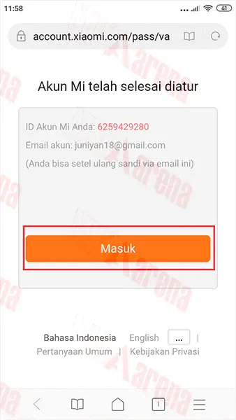 Cara Daftar / Membuat Akun Mi (Mi Account) di hp / laptop Xiaomi [Lengkap]