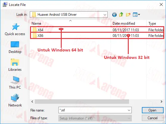 Cara Pasang / Install Android USB Driver Huawei di PC / Laptop (Support Semua Tipe)