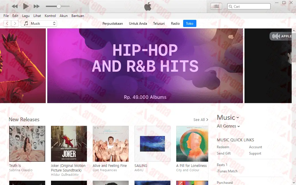 Cara Install iTunes di PC dan Laptop Semua Windows 7, 8, 10 versi 64 bit dan 32 bit