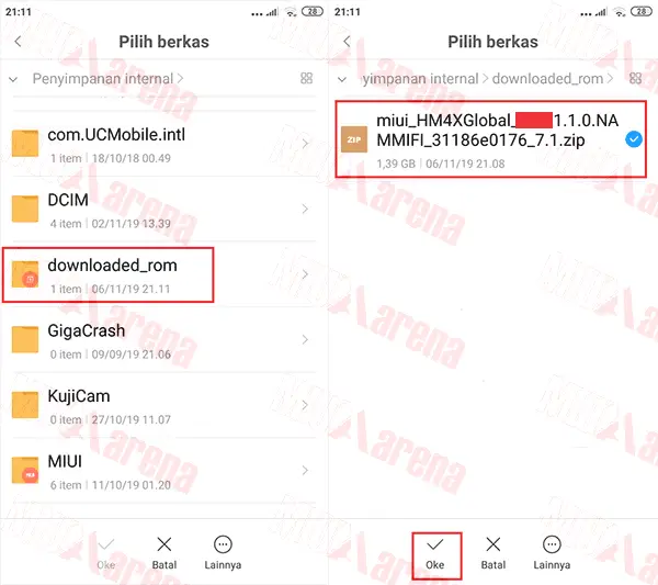 Cara Flash / Update ROM MIUI Xiaomi Via Updater atau Tanpa PC