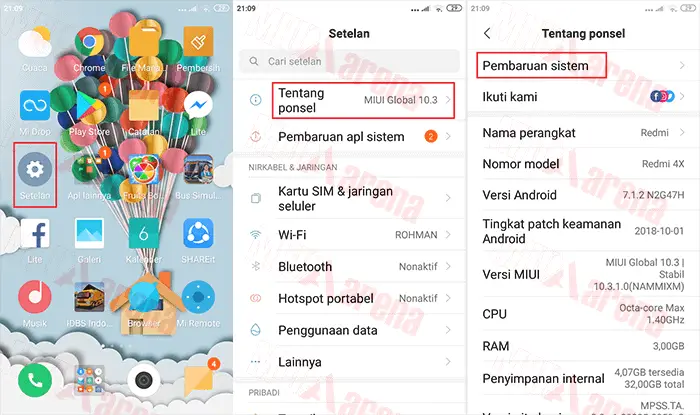 Cara Flash / Update ROM MIUI 11 Xiaomi Via Updater atau Tanpa PC