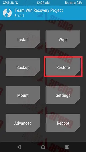 Cara Backup dan Restore ROM / Data Aplikasi di Hp Xiaomi dengan TWRP Recovery