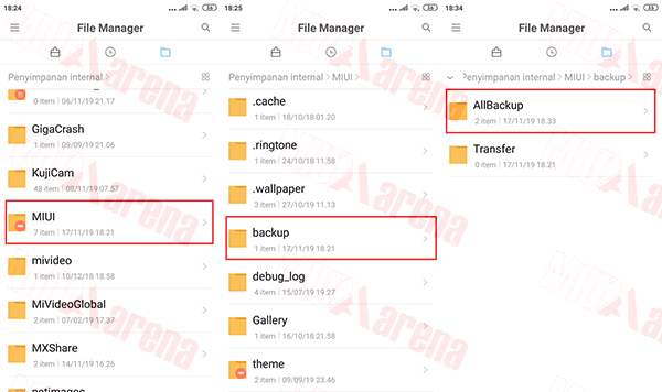 Cara Backup dan Restore Data Aplikasi di Hp Xiaomi Tanpa PC