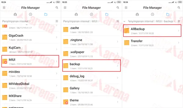 Cara Backup dan Restore Data Aplikasi di Hp Xiaomi Tanpa PC