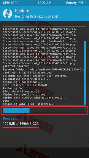 Cara Backup dan Restore ROM / Data Aplikasi di Hp Xiaomi dengan TWRP Recovery