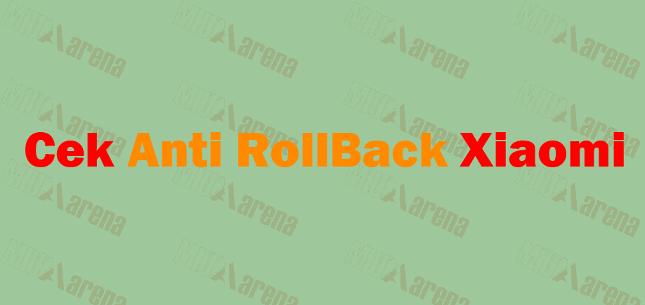 Cara Cek / Melihat Versi Anti RollBack (ARB) Xiaomi [Semua Tipe]
