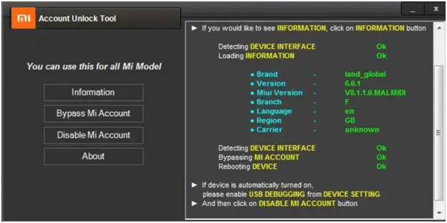 cara bypass akun mi