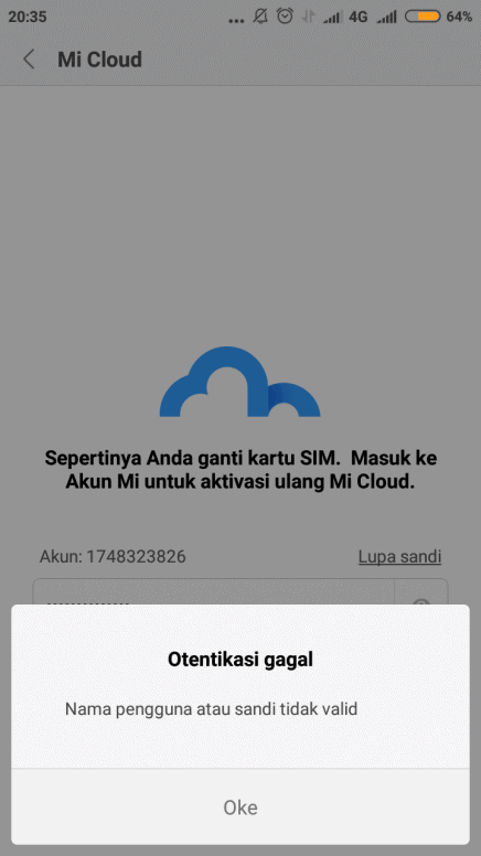 cara bypass akun mi cloud