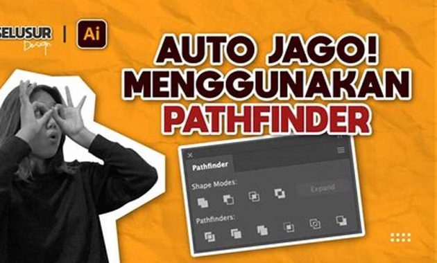 Contoh Penggunaan Alat Pathfinder Di Adobe Illustrator